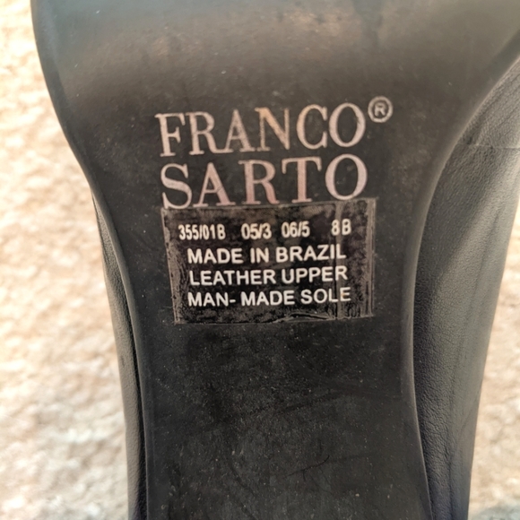 Franco Sarto black leather pumps - Picture 3 of 6